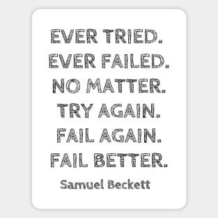 BECKETT QUOTE ABOUT FAILURE Magnet